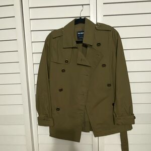 Old Navy Women’s Olive short trench style Coat